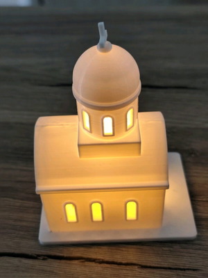 3D Printed Decorative LED Church Lamp New