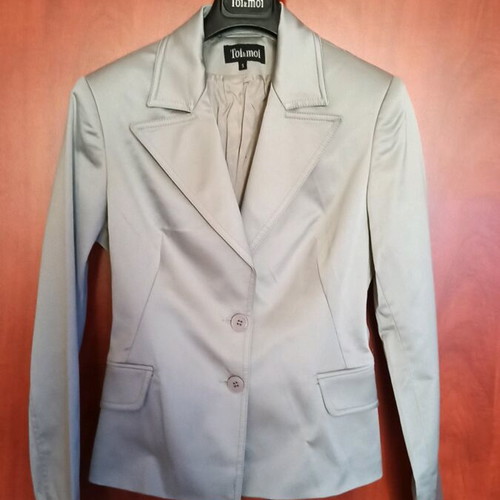 Toi&Moi Mid-Length Jacket like new, gray with design