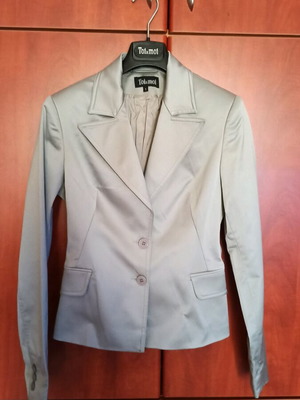 Toi&Moi Mid-Length Jacket like new, gray with design