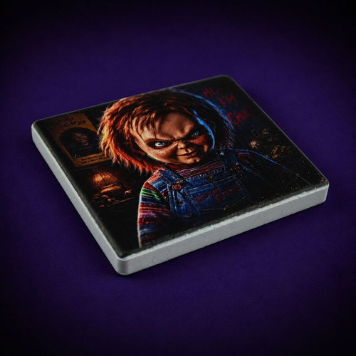 Child's Play Chucky Ceramic Fridge Magnet 57×57 mm new