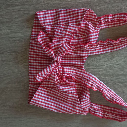 Crop top Tezenis like new, red and white, size M