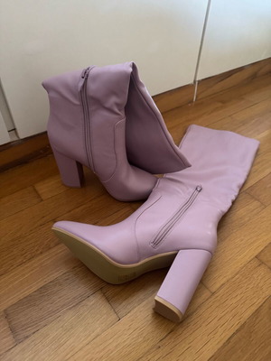 Tsoukalas Shoes pink boots size 38 new, synthetic leather