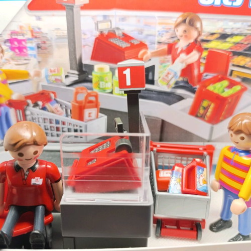 Playmobil City Life Kaufland Kasse 71387 like new, limited edition