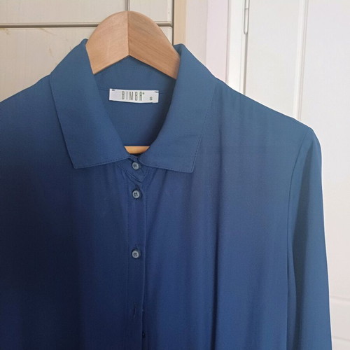 Maxi shirt-style dress blue like new, size S/M