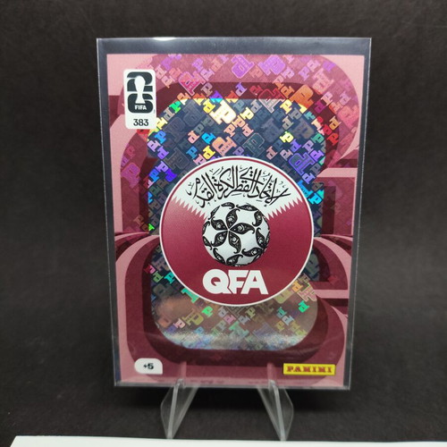 Qatar Emblem Panini World Cup 26 collectible card like new