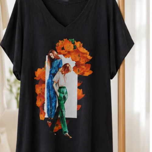 Zara black mako blouse size L like new with modern design