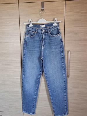 Gina Tricot straight-leg jeans, blue, size S