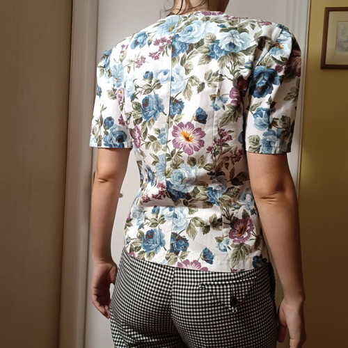 Vintage Floral Blouse & Other Stories M 100% Cotton Like New