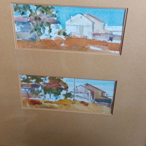 G. Drizos watercolor artworks