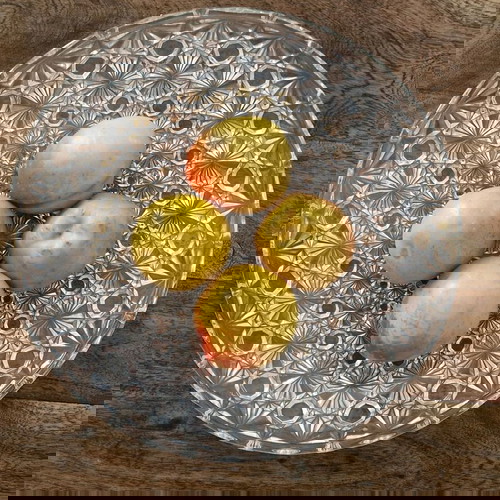 Κρυστάλλινη φρουτιέρα Vintage.