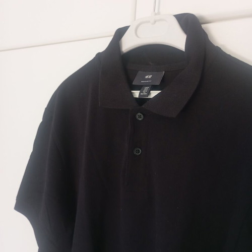 Polo shirt H&M new, black, size M