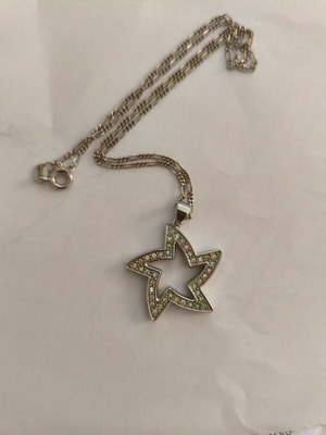 Folli Follie silver star necklace 925 with zirconia