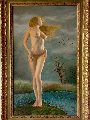 ’’Ах, Вятърът’’ - живопис, маслени бои, платно