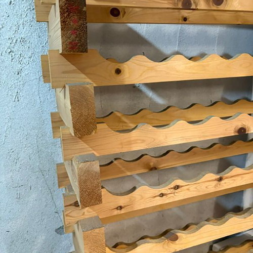Wine rack with 12 rows, wooden