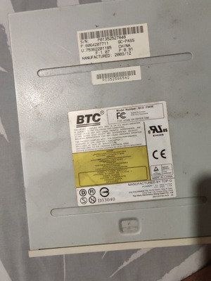 BTC internal DVD-ROM drive used, IDE interface