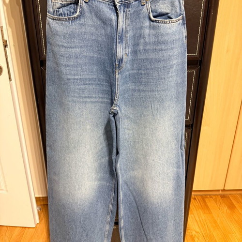Zara Wide Leg Jeans Like New, Blue, Size M