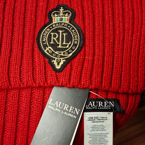 Ralph Lauren women's red scarf