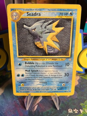Seadra Neo Destiny vintage Pokemon card new condition