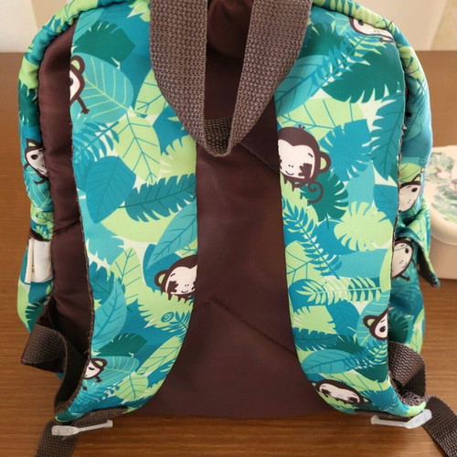 Fisher Price kindergarten backpack with monkey design and lunchbox gift