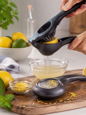 Tupperware lemon squeezer and grater set new