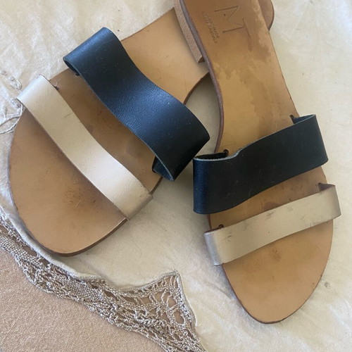 Handmade leather sandals size 40 used