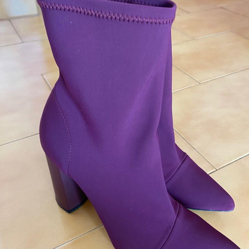 SANTE boots used purple with thick heel size 39