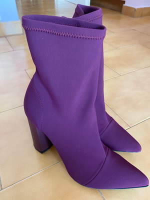 SANTE boots used purple with thick heel size 39