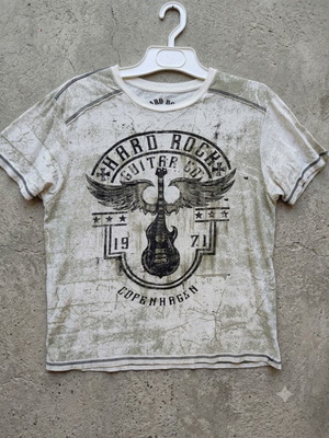 Hard Rock Guitar Co. Copenhagen men's t-shirt size L like new, 100% cotton