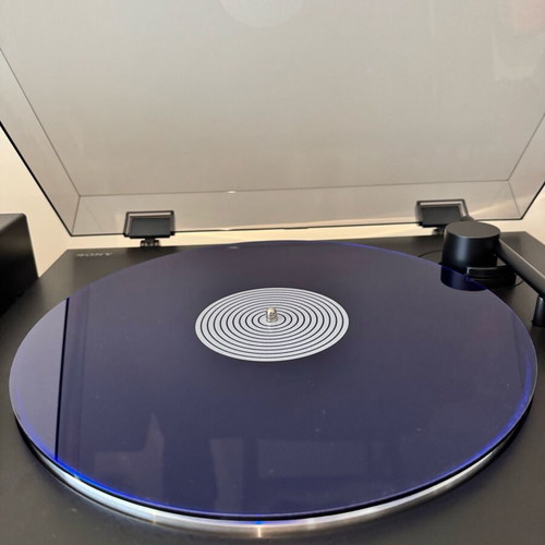 Acrylic Slipmat 12” neon μπλέ 3mm σαν καινούργιο για πικάπ