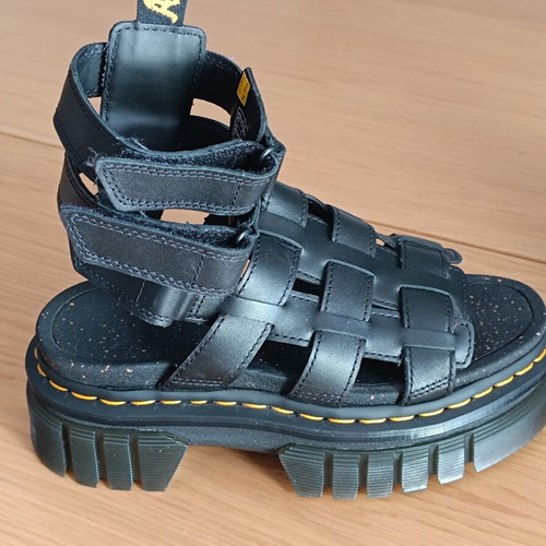 Dr. Martens Ricki Gladiator Platform Sandals Black Size 37