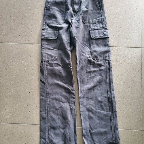 Zara denim pants anthracite with pockets new