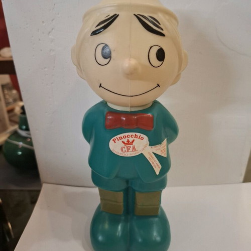 Vintage γερμανικό πλαστικό μπουκάλι σαμπουάν Pinocchio μεταχειρισμένο