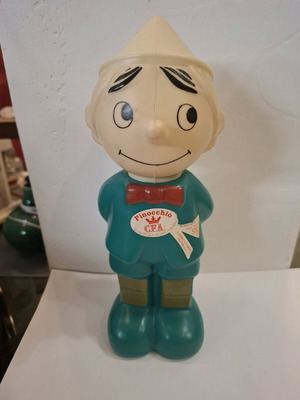 Vintage γερμανικό πλαστικό μπουκάλι σαμπουάν Πινόκιο μεταχειρισμένο, ταινία Apollo 1977