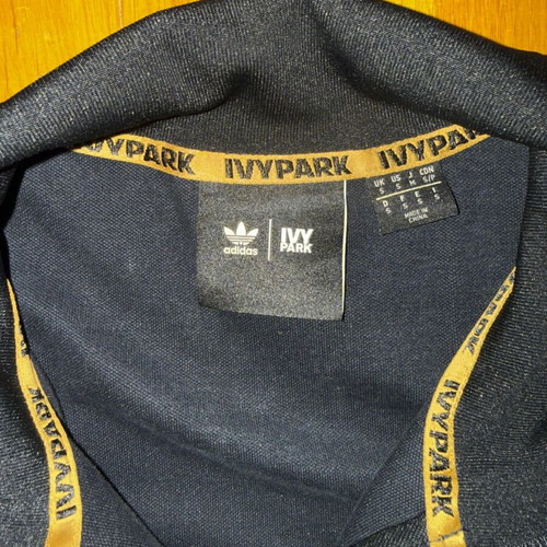 Adidas x Ivy Park 3-Stripes Track Jacket Size S like new black gold