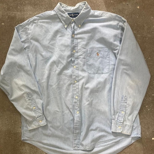 Ralph Lauren The Big Shirt Oxford blue long sleeve shirt, XL