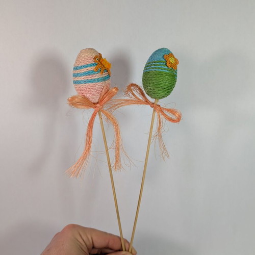 Decorative Easter eggs used, set of 2 pieces