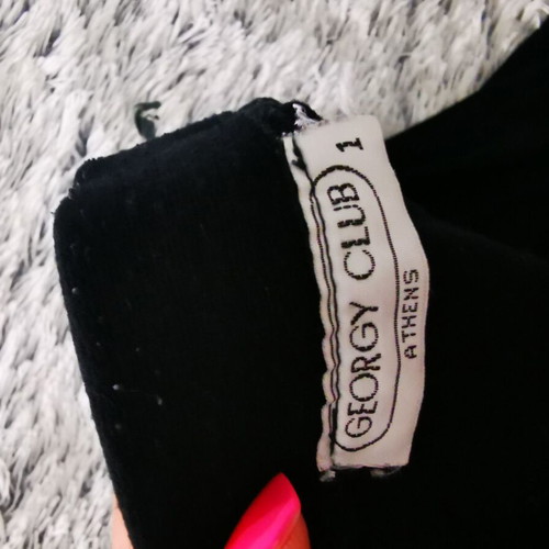 Black long wool skirt like new with elastic waist