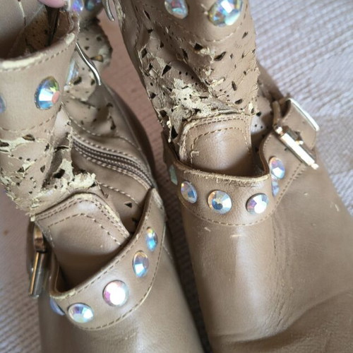 Summer ankle boots beige size 37 used with minor wear
