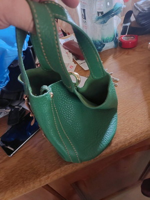Ugg Classic Mini Bucket Leather Handbag Used Mint Tea