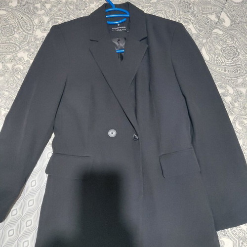 Stradivarius black blazer, lined, timeless
