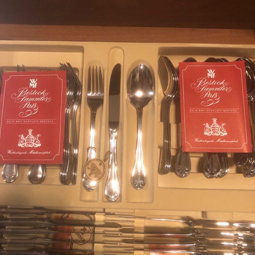 WMF cutlery set new, 86 pieces stainless steel
