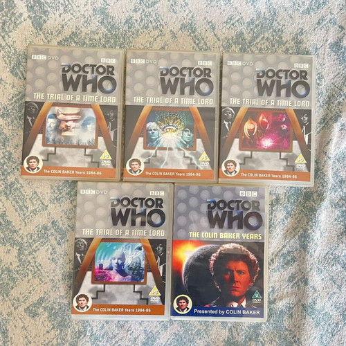 Doctor Who Colin Baker empty DVD cases set of 13 like new
