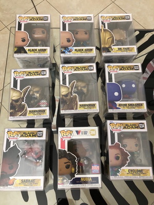 Black Adam Movie σετ 8 Funko Pop καινούργια