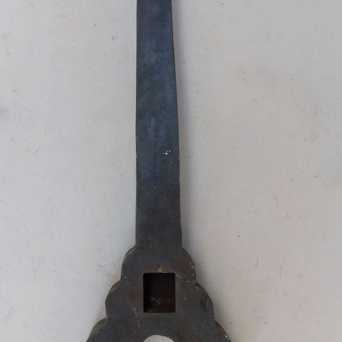 Cast iron andirons pair about 130 years old