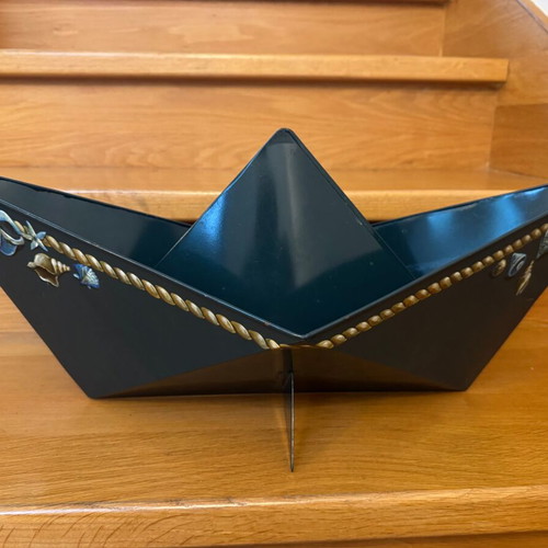 Decorative metal boat handmade used