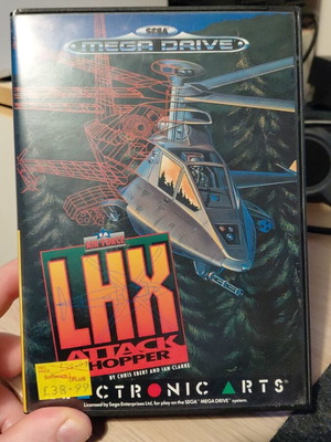 LHX Attack Chopper for Sega Mega Drive like new with manual