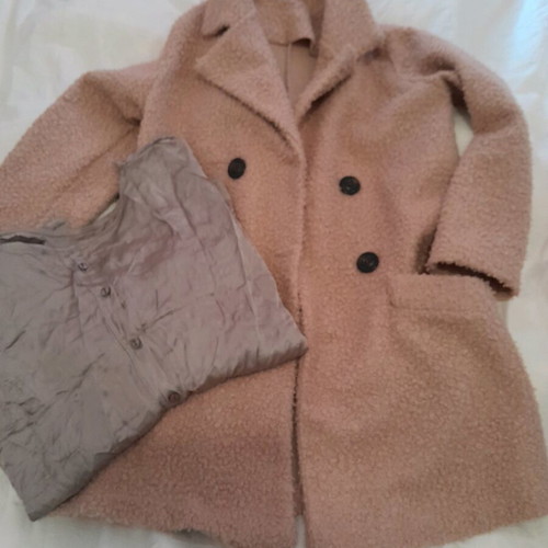 Coat used with free blouse size M