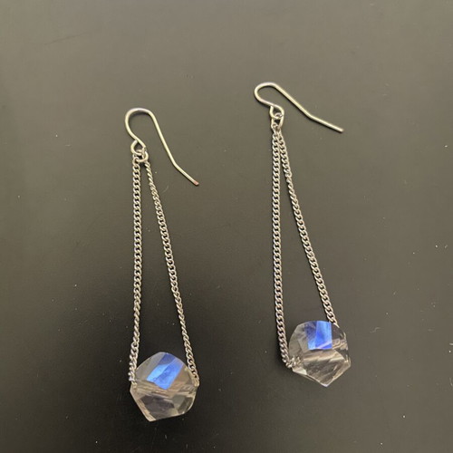 Accessorize earrings silver, like new, dangle