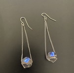 Accessorize earrings silver, like new, dangle