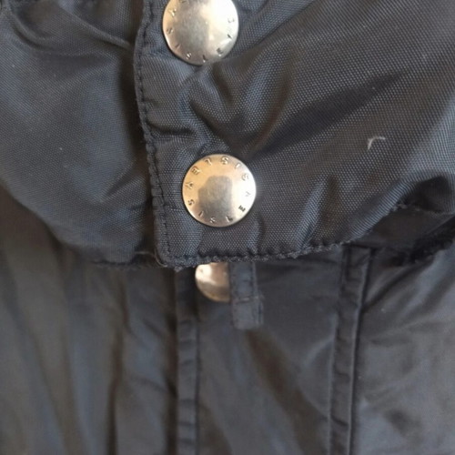 Sisley men's parka jacket used, size XL, black